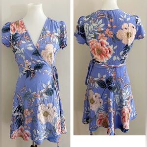 Yumi Kim silk wrap mini dress wedding fairy core boho chic girly spring